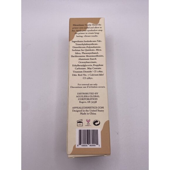 APPEAL COSMETICS Hydrating Eyeshadow Primer 15 ml / 0.5 Oz NEW in Box - Picture 2 of 2
